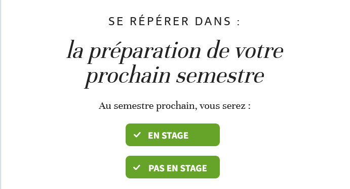 Se répérer dans votre semestre